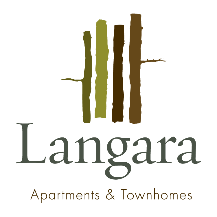 A logo for Langara Apartments & Townhomes.